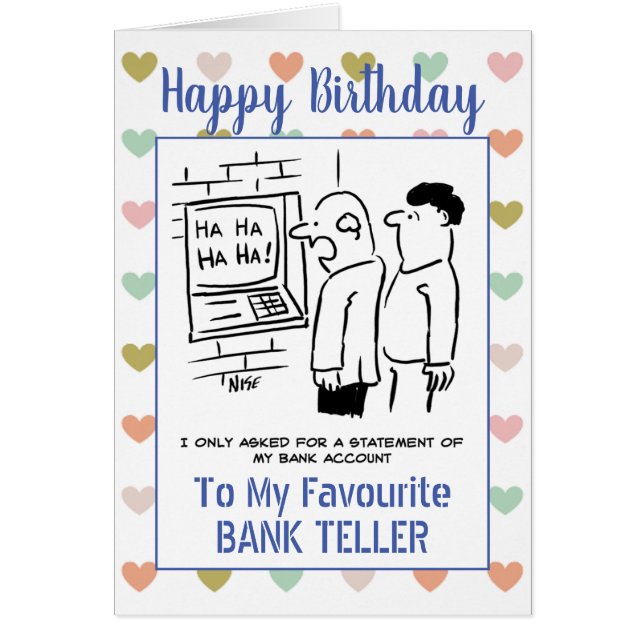 Happy Birthday Bank Teller (Vorne)