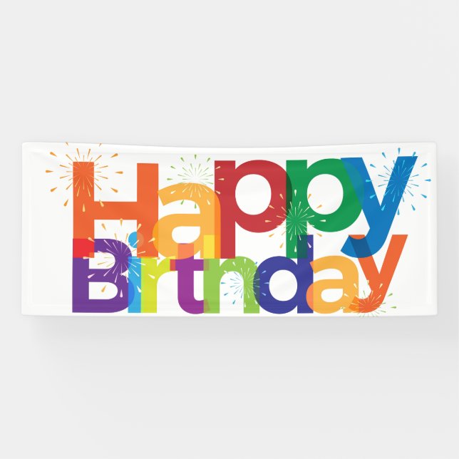 Happy Birthday Banner (Horizontal)