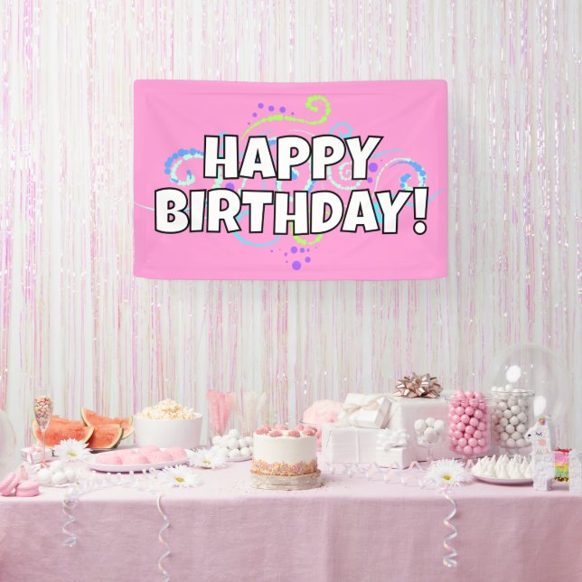 Happy Birthday Banner (Party)
