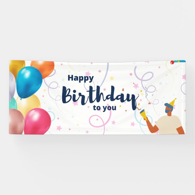 Happy Birthday Banner (Horizontal)