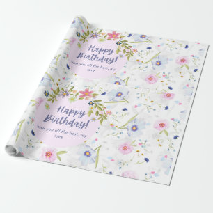 Happy Birthday Banner Geschenkpapier