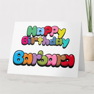 Happy Birthday Barbara Karte