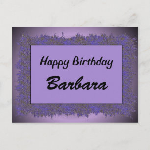 Happy Birthday Barbara Postkarte