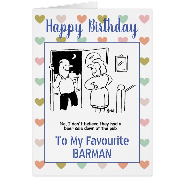 Happy Birthday Barman (Vorne)