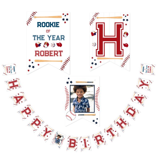 Happy Birthday Basetball Wimpelkette (Von Creator hochgeladen)