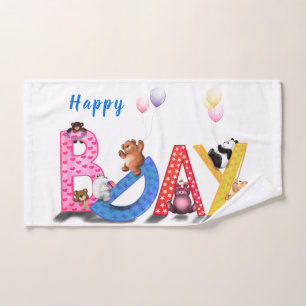 Happy Birthday Bath Handtücher mit Baby Bears Part