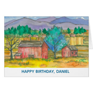 Happy Birthday Bauer Barns Fields Individuelle Nam