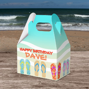 Happy Birthday Beach Party Personalisiert Geschenkschachtel