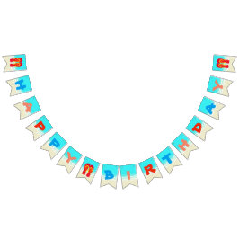 Happy Birthday Beach Party Wimpelkette