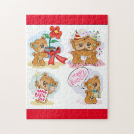 Happy Birthday Bear Puzzle