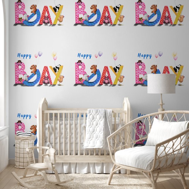 Happy Birthday Bear Tapete (Kinder)