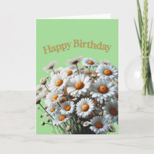 Happy Birthday Beautiful Daisies Karte