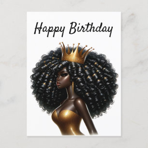 Happy Birthday Beautiful Sista Black Girl Magic Cu Feiertagspostkarte