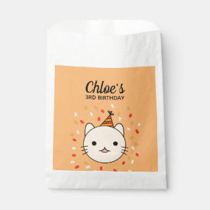 Happy Birthday Beige Cat Geschenktütchen