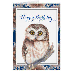 Happy Birthday Bekommen älteren Spaß Little Owl Bi