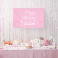 Happy Birthday benutzerdefinierte Skriptname Text  Banner