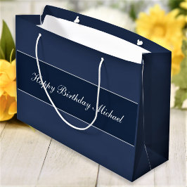 Happy Birthday benutzerdefinierten Skriptnamen Große Geschenktüte