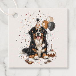 Happy Birthday Bernese Mountain Dog Geschenkanhänger