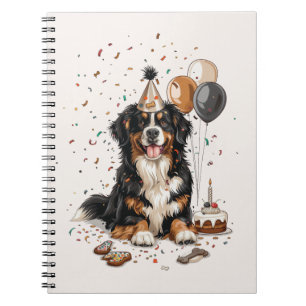 Happy Birthday Bernese Mountain Dog Notizblock