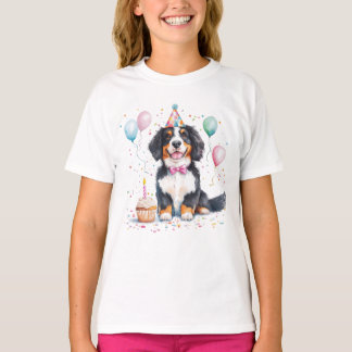 Happy Birthday Bernese Mountain Dog T-Shirt