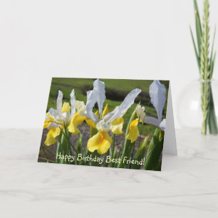 Happy Birthday Best Friend Grußkarten Blume Karte