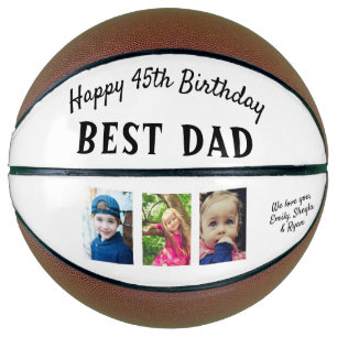 Happy Birthday Best Vater 3 Foto Collage Basketball