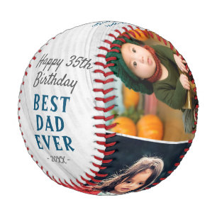 Happy Birthday Best Vater Wood 3 Foto Collage Baseball
