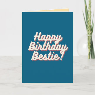 Happy Birthday Bestie | AQUAMARIN Karte