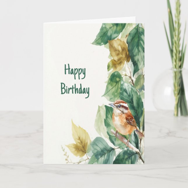 Happy Birthday Bird Lover Watcher Vogelbeobachtung Karte (Vorderseite)