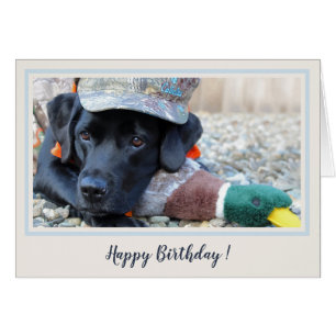 Happy Birthday Black Labrador Niedlich Duck Dog -