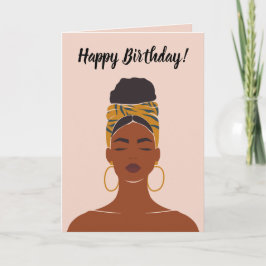 Happy Birthday Black Woman Karte