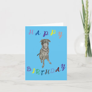 Happy Birthday Blank Card Dankeskarte