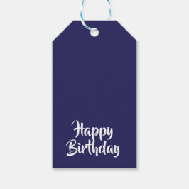Happy Birthday Blue #26235C Gift Tags Geschenkanhänger