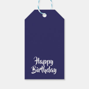 Happy Birthday Blue #26235C Gift Tags Geschenkanhänger