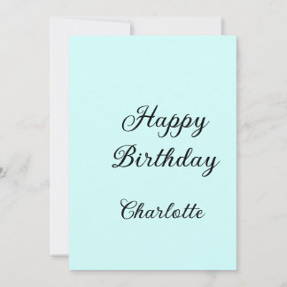 Happy birthday blue background name stylish elegan einladung