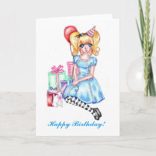 Happy Birthday (Blue Card) Karte