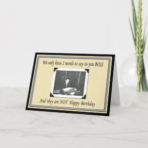 Happy Birthday Boss aus der Gruppe Karte