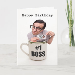 Happy Birthday Boss Cup of Joe Karte