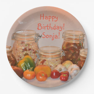 Happy Birthday Bountiful Harvest Pappteller