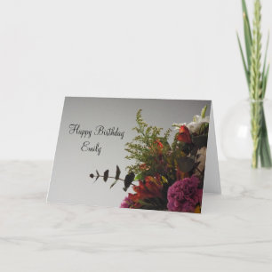 Happy Birthday Bouquet Personalisiert Card Karte