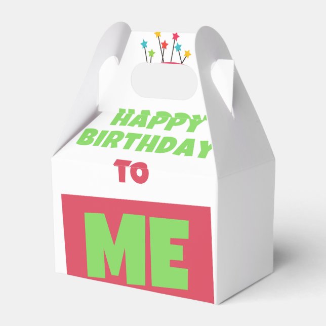 Happy Birthday Box Geschenkschachtel (Rückseite)