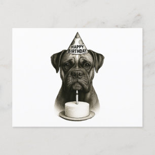 Happy Birthday Boxer Dog Feiertagspostkarte