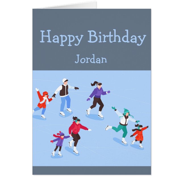 Happy Birthday Boy Girl Lieben Skaten (Vorne)