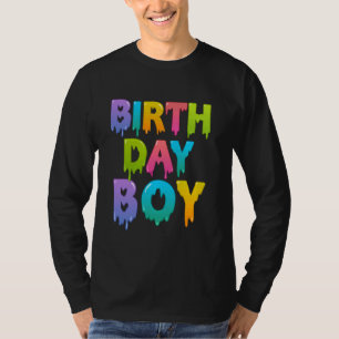 Happy Birthday Boy Niedlichen Slime Party Squad fü T-Shirt