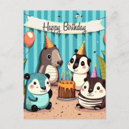 Happy Birthday Brauch Postkarte