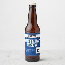 Happy Birthday Brew Bierflaschenetikett