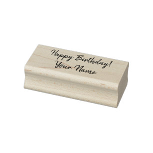 Happy Birthday Briefmarke Gummistempel