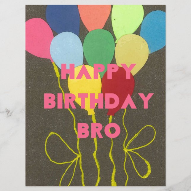 Happy Birthday Bro (Vorderseite)