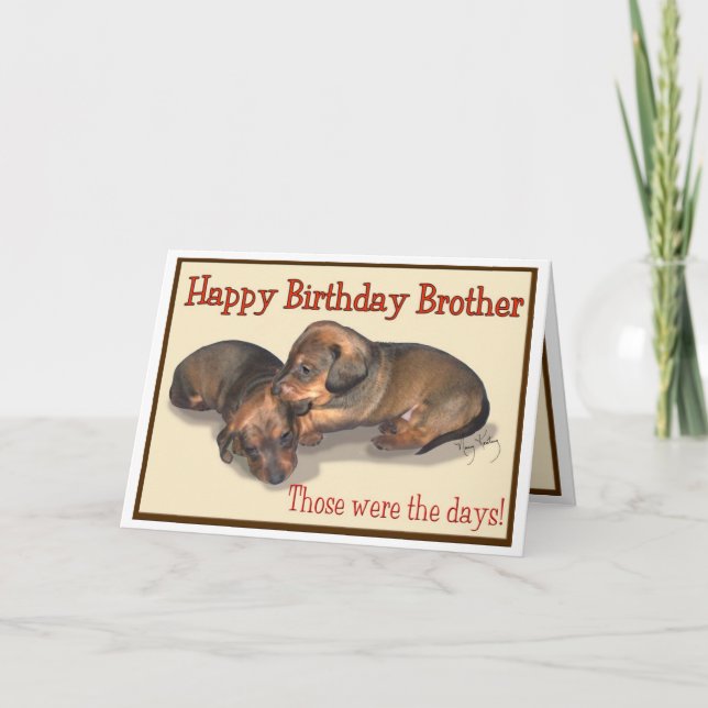 Happy Birthday Brother Karte (Vorderseite)