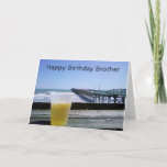 Happy Birthday Brother Karte<br><div class="desc">Sag deinem Bruder mit dieser coolen Karte Glück zum Geburtstag. Und bitte nehmen Sie sich die Zeit,  um meine ganze Linie hier bei Zazzle zu Karo zu nehmen. VIELEN DANK.</div>